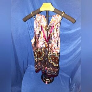 Nicole Miller Beaded Neck Top